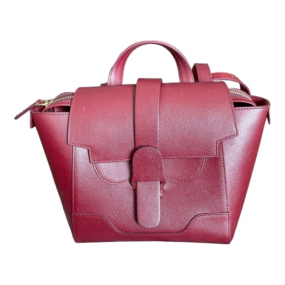 Senreve Handbags - Senreve Mini Maestra Bag Chianti Leather Tote Backpack Crossbody Satchel Red